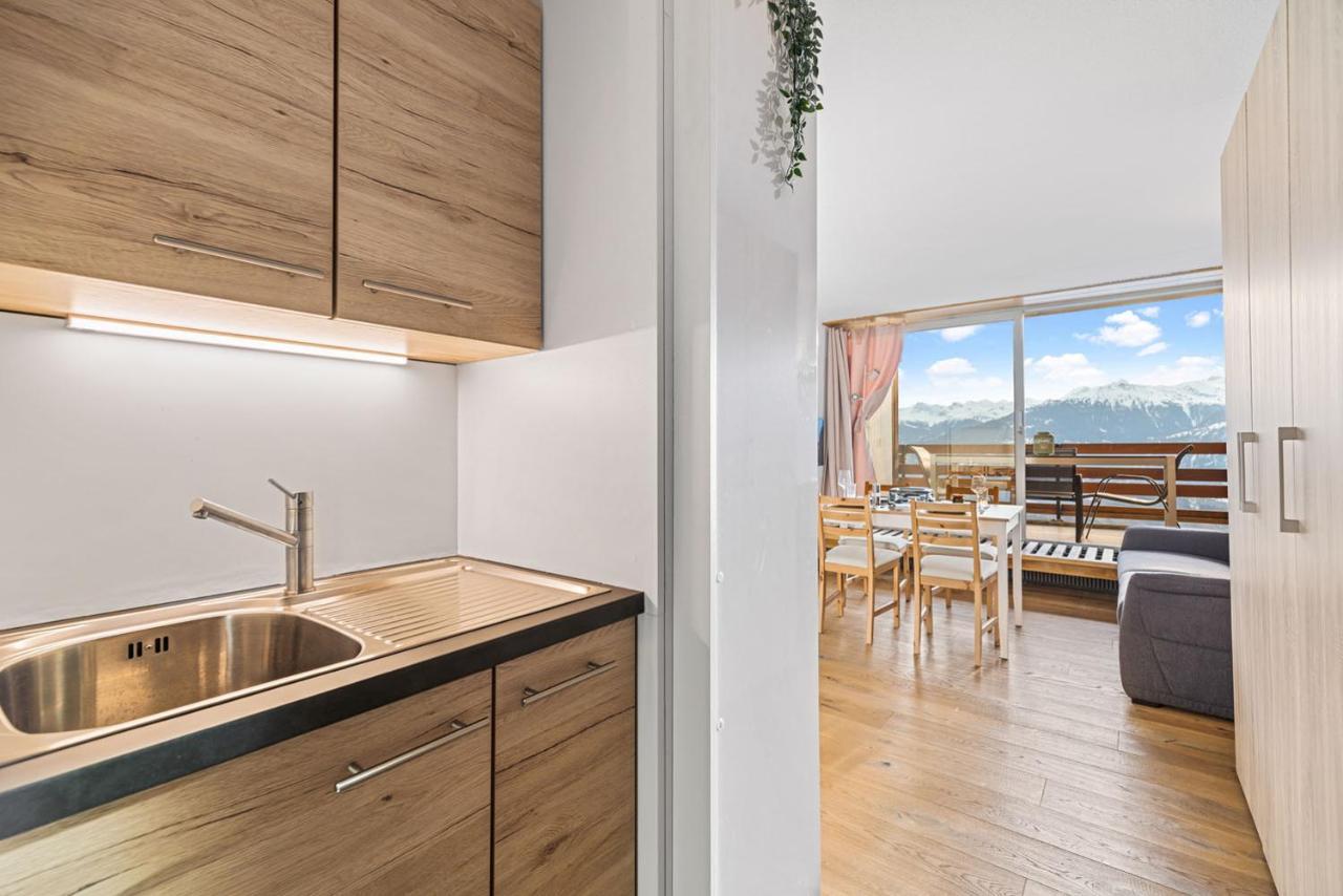 Chaleureux Studio A Anzere, Accessible A Ski, Proche De Tout Exteriör bild