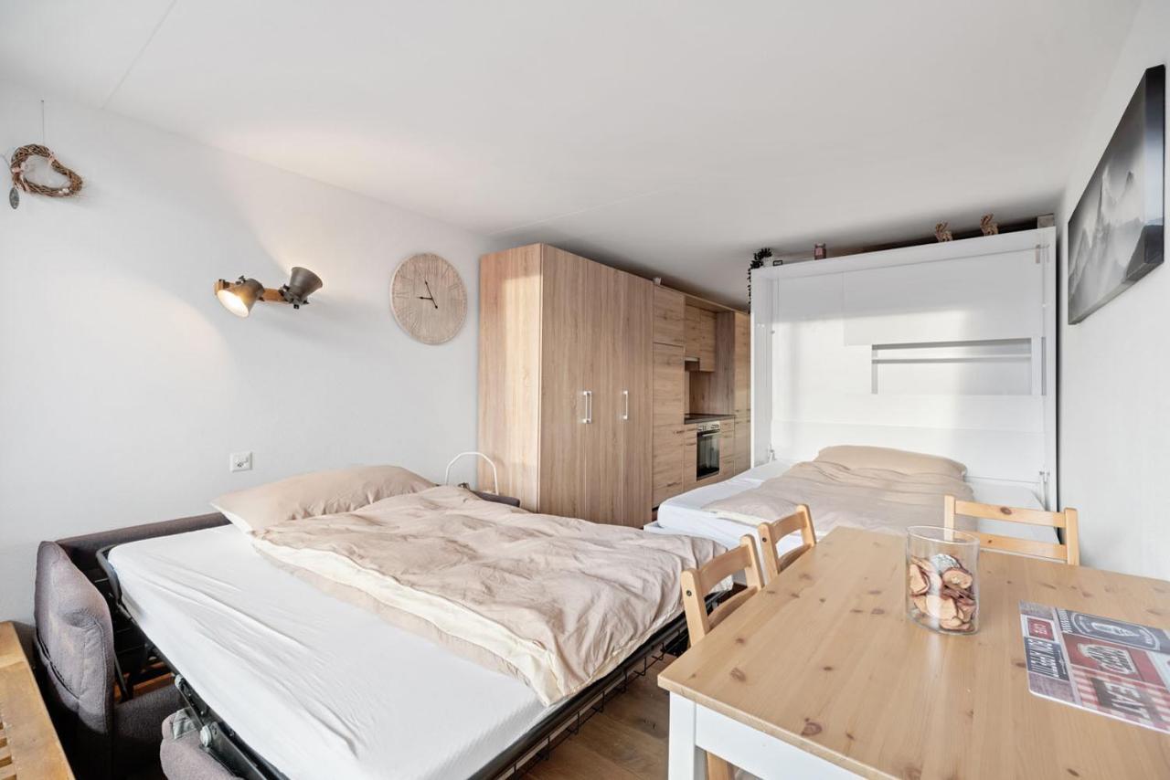 Chaleureux Studio A Anzere, Accessible A Ski, Proche De Tout Exteriör bild