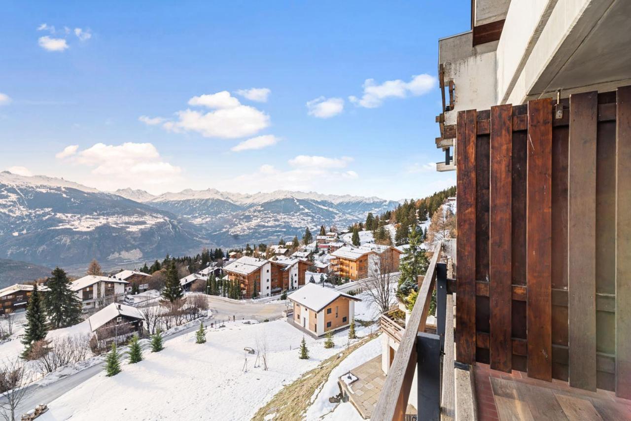 Chaleureux Studio A Anzere, Accessible A Ski, Proche De Tout Exteriör bild