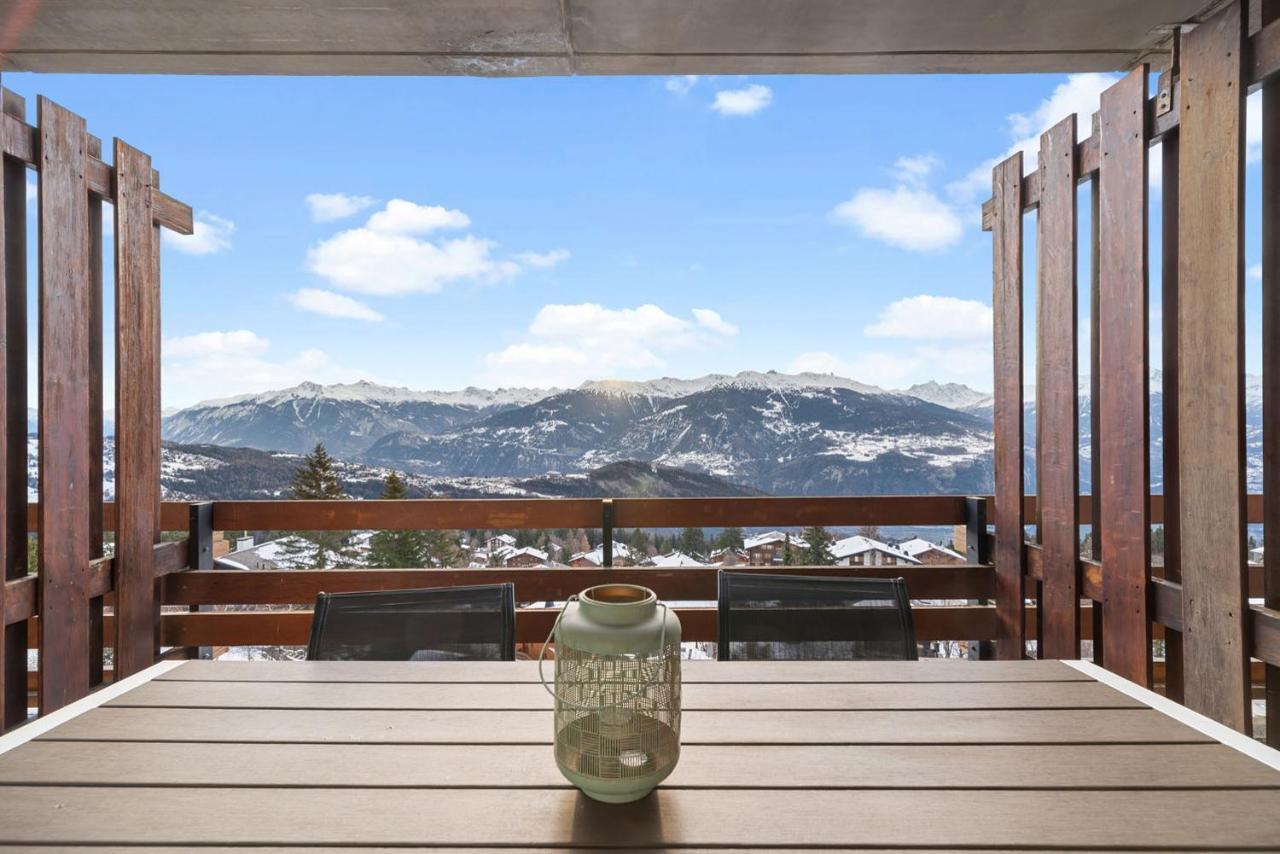 Chaleureux Studio A Anzere, Accessible A Ski, Proche De Tout Exteriör bild